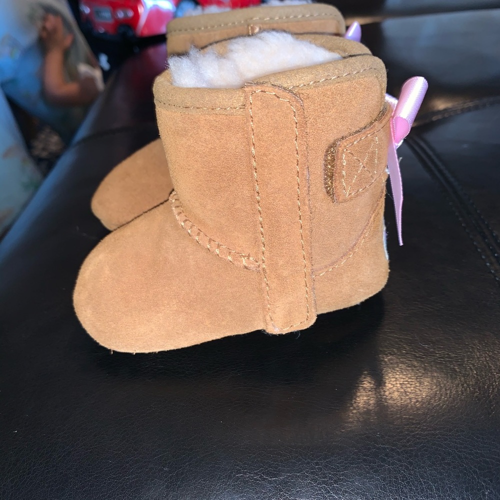 Baby girl UGG boots size 1. Worn briefly once